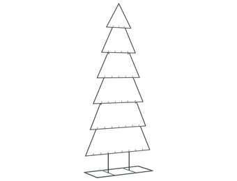 Moderne Metalen Kerstboom 180cm - Zwart - 34% Korting