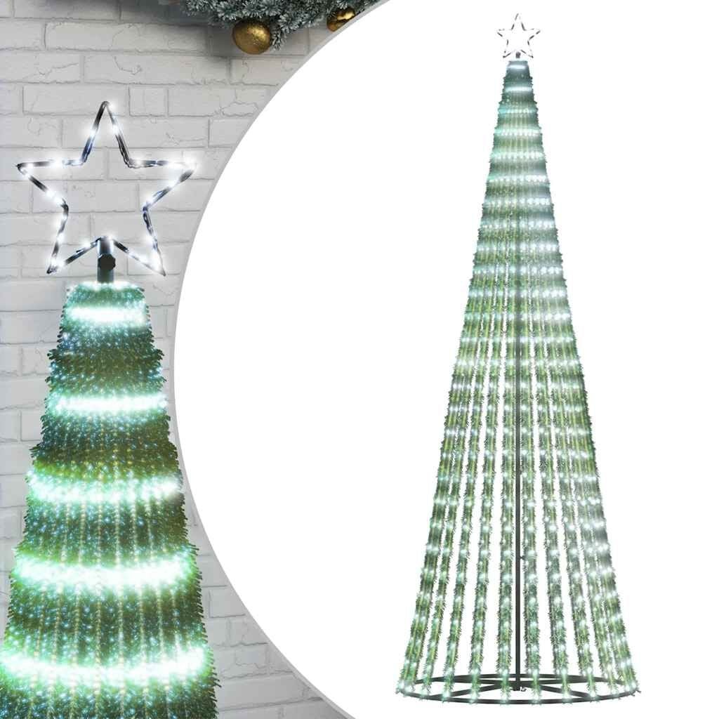 VidaXL LED Kerstboom Koud Wit 247cm - 66% Korting!