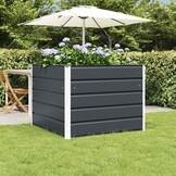vidaXL Plantenbak Antraciet 100 x 100 x 75 cm Staal