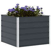 vidaXL Plantenbak Antraciet 100 x 100 x 75 cm Staal