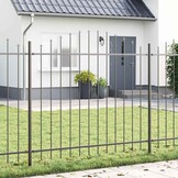 vidaXL Tuinhek WOERDEN 170 x 165 cm Gepoedercoat staal Grijs