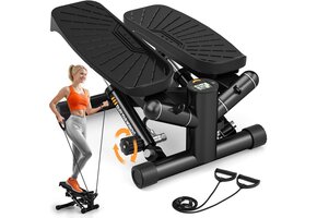 Compacte Stepper met Power Ropes | 150kg | LCD-Monitor | 34% Korting