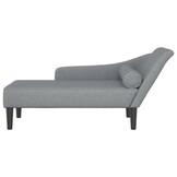 Lichtgrijze Chaise Longue met Kussens - 35% Korting