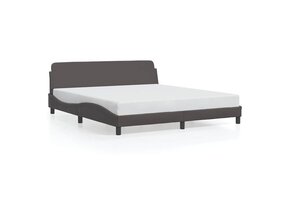 vidaXL Bedframe "Dover" Kunstleer Grijs 180x200 cm - 42% Korting