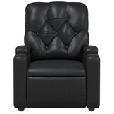 Verstelbare Fauteuil Kunstleer Zwart - 35% Korting
