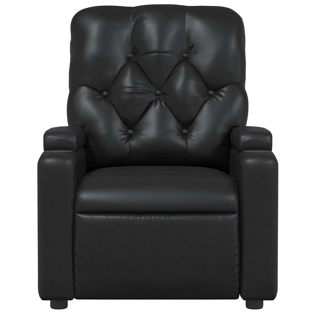 Verstelbare Fauteuil Kunstleer Zwart - 35% Korting