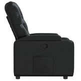 Verstelbare Fauteuil Kunstleer Zwart - 35% Korting