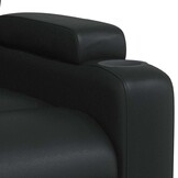 Verstelbare Fauteuil Kunstleer Zwart - 35% Korting