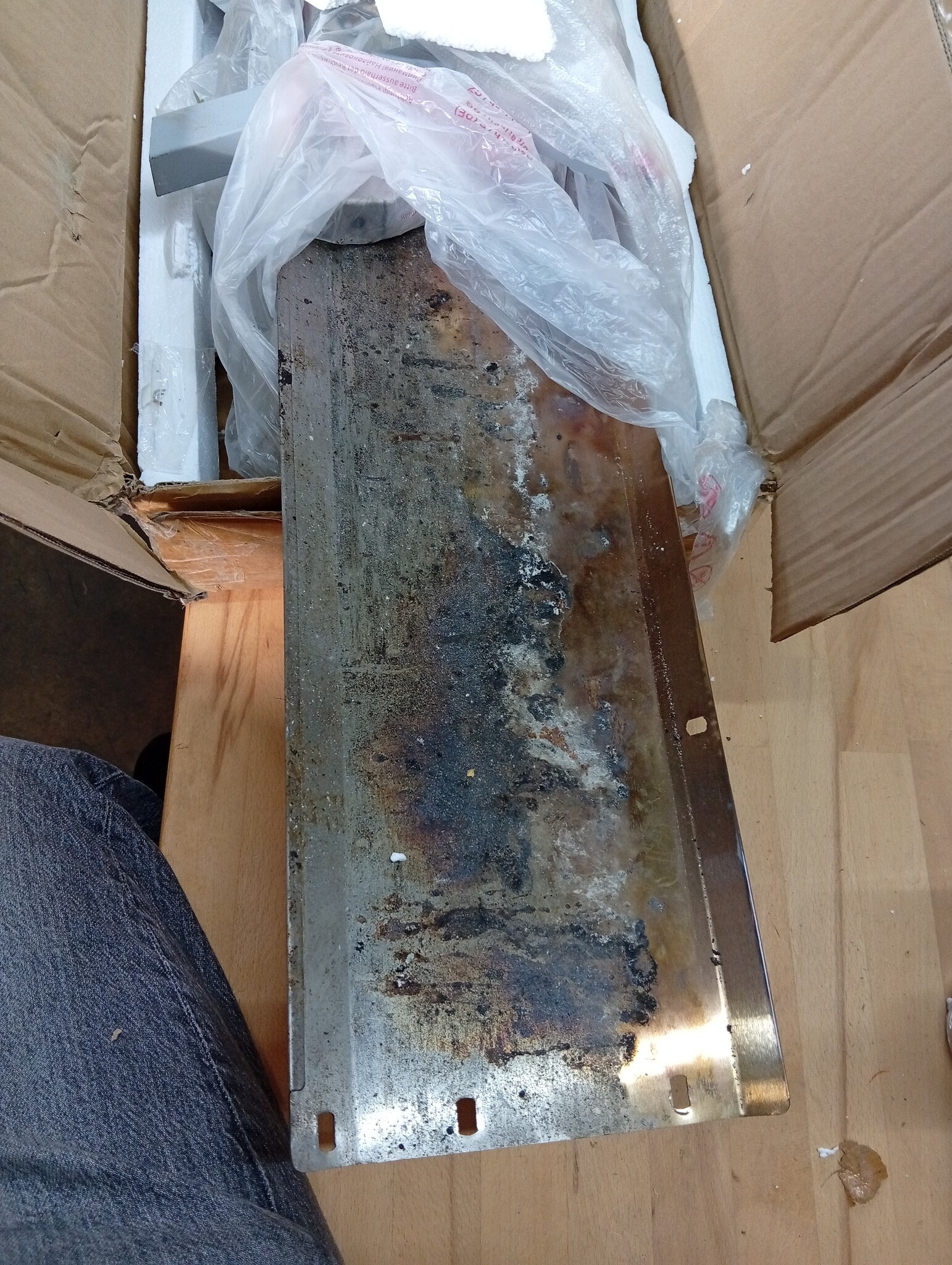 vidaXL Barbecueplaat 118x42x30,5 cm roestvrij staal zilverkleurig
