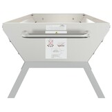 vidaXL Barbecueplaat 118x42x30,5 cm roestvrij staal zilverkleurig
