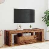 TV-meubel met LED, 120x36,5x40 cm Oud Hout - 52% Korting
