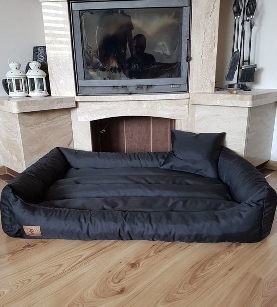 XXL Hondenmand Zwart 90x60 cm | Wasbaar & Waterdicht Hondenkussen