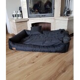 XXL Hondenmand Zwart 90x60 cm | Wasbaar & Waterdicht Hondenkussen