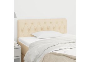 vidaXL Hoofdbord Crème 100x7x78/88 cm Stof - 35% Korting