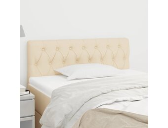 VidaXL Hoofdbord Crème 100x7x78/88 cm Stof - 42% Korting