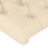 VidaXL Hoofdbord Crème 100x7x78/88 cm Stof - 42% Korting