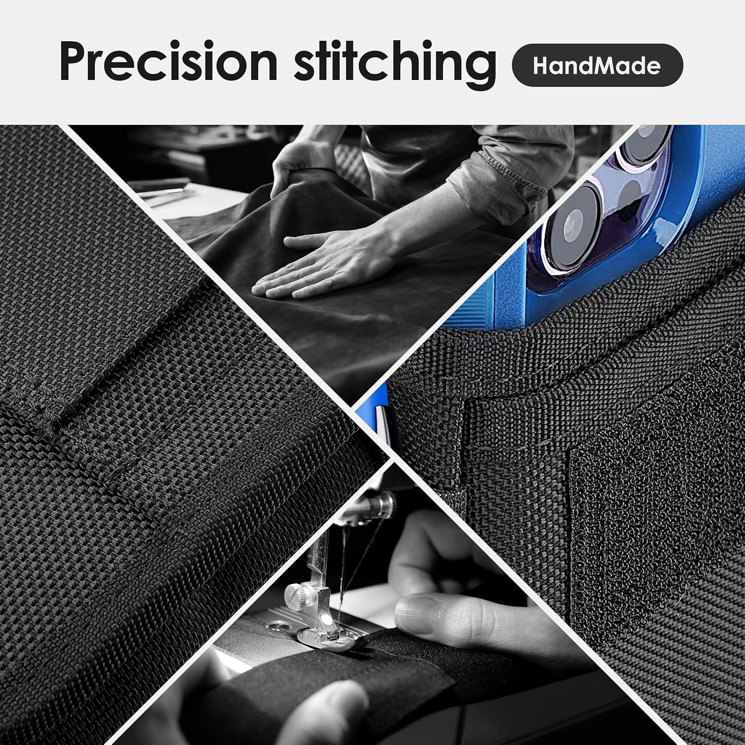 Dubbele Telefoon Heuptas (27% Korting) | Nylon Riemtas voor 2 Smartphones