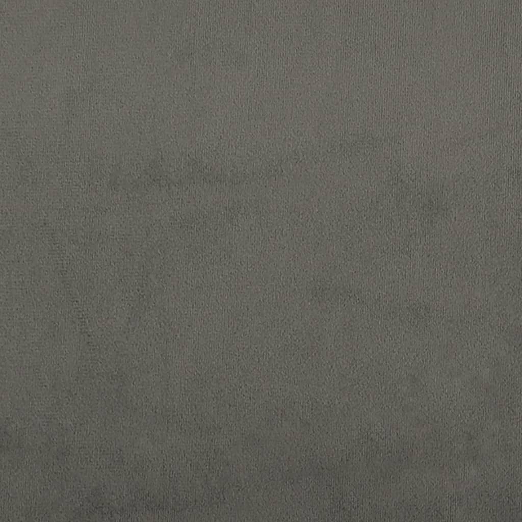 vidaXL Hoofdbord 90x5x78/88 cm fluweel donkergrijs