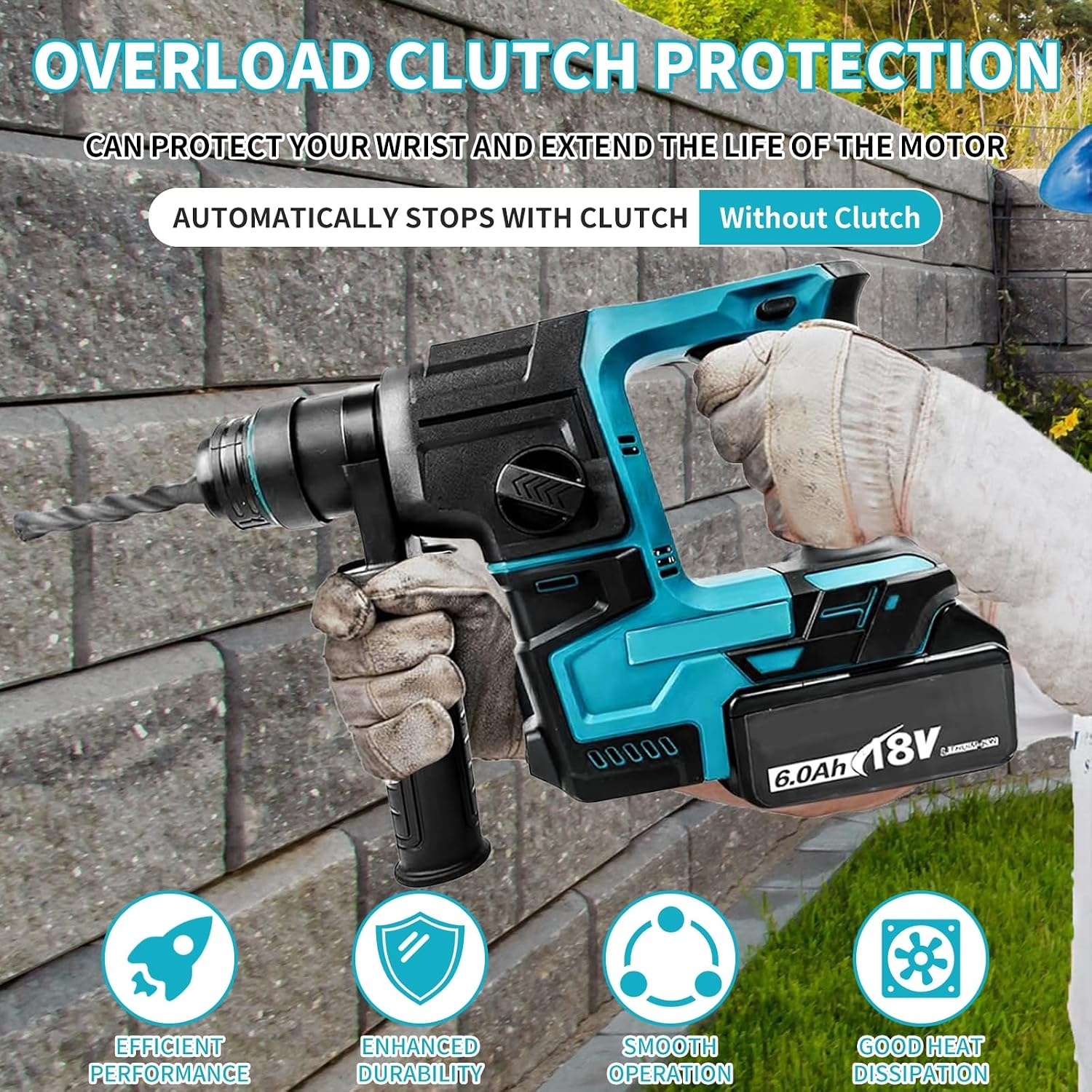 Accuboorhamer 18V Makita Compatibel - 34% Korting!