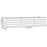 Verhoogde Plantenbak Cortenstaal 240x80x45 cm - 29% Korting