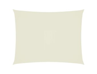 vidaXL Zonnescherm rechthoekig 4x5 m oxford stof crèmekleurig