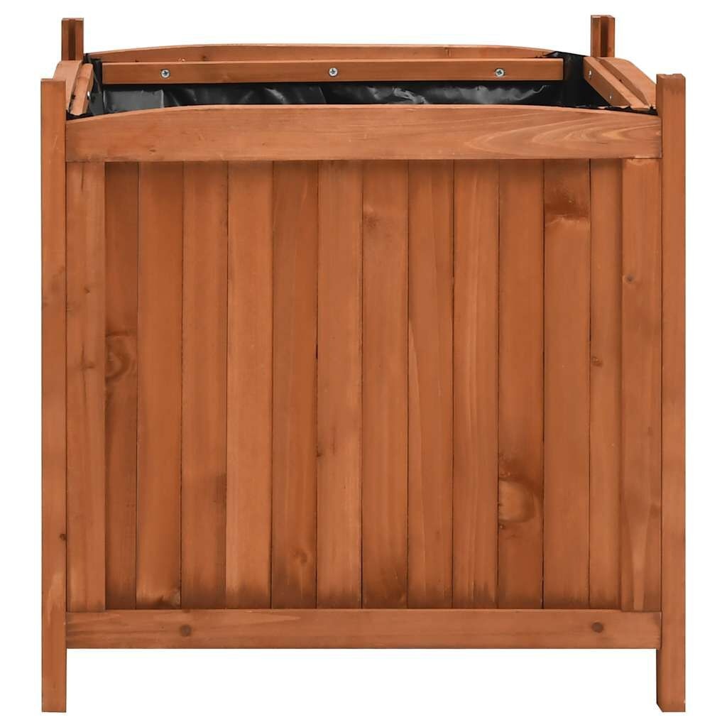 vidaXL Plantenbakken verhoogd 2 st 50x50x50 cm vurenhout