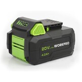 WORKPRO 20 V 2.0 Ah Lithium-ion Battery with Power Indicator, and Safe, Compatible with WORKPRO 20 V Cordless Power Tools, Drill, Impact Driver, Impact Wrench, Reciprocating Saw
