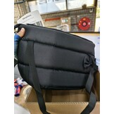 Hondendraagtas Schoudertas voor kleine honden zwart met ritssluiting 36x19x23 cm