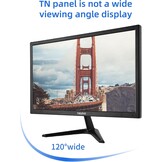 Computermonitor, 50,8 cm (20 inch), 1600 x 900, led-display, CCTV, met VGA/HDMI/AV/BNC/USB, geïntegreerde luidspreker, 5 ms responstijd, 60 Hz, VESA monteerbaar
