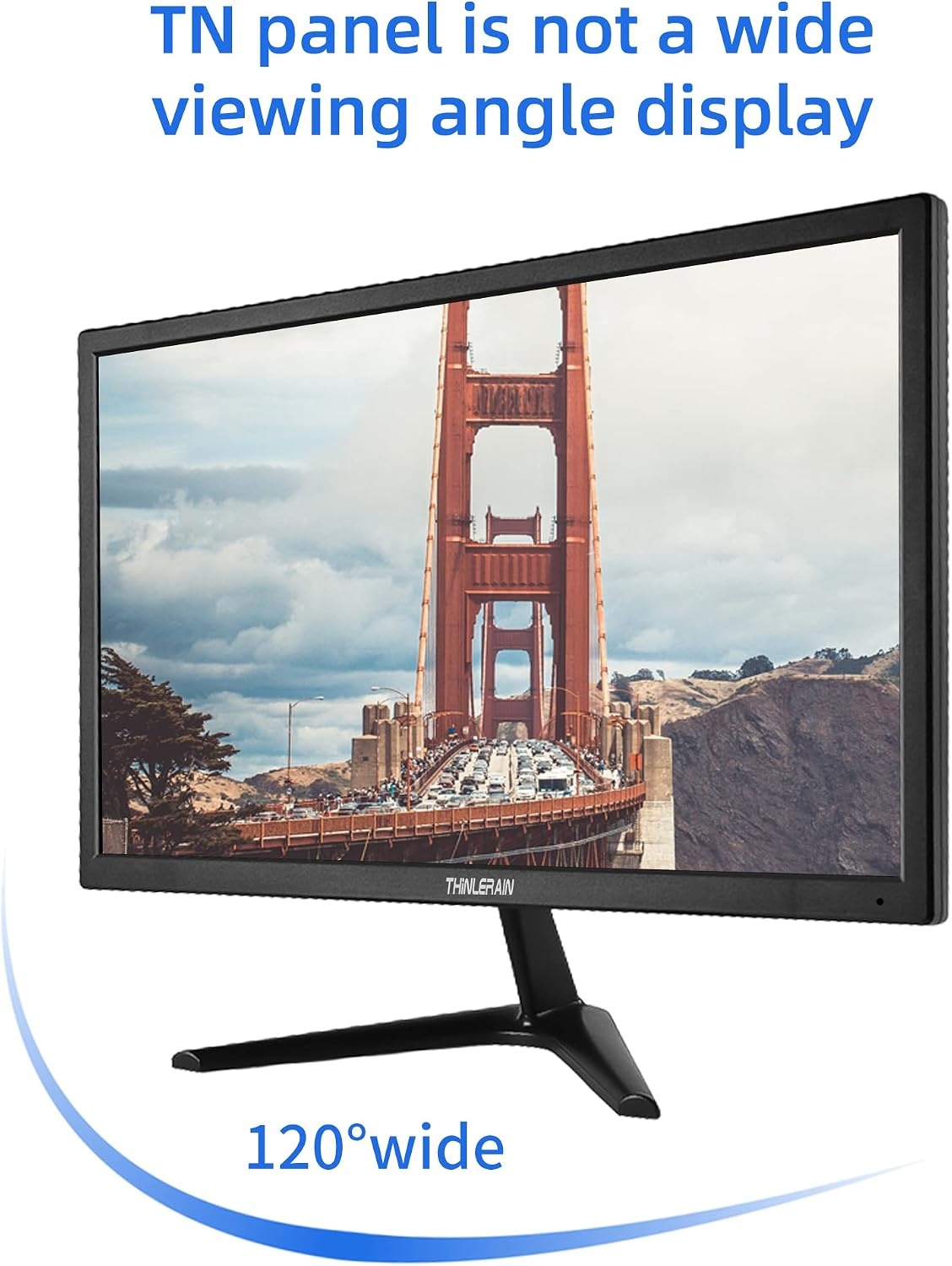 Computermonitor, 50,8 cm (20 inch), 1600 x 900, led-display, CCTV, met VGA/HDMI/AV/BNC/USB, geïntegreerde luidspreker, 5 ms responstijd, 60 Hz, VESA monteerbaar