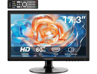 17 inch pc-monitor 1600 x 900 LED-beeldscherm computer monitor met VGA/HDMI/USB, geïntegreerde luidspreker, 5 ms, 60 Hz, VESA, zwart