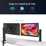 17 inch pc-monitor 1600 x 900 LED-beeldscherm computer monitor met VGA/HDMI/USB, geïntegreerde luidspreker, 5 ms, 60 Hz, VESA, zwart