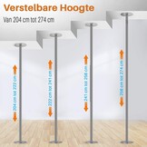 SereneLife Danspaal – Dansstang- Paaldans- Draagbaar, Verwijderbaar en Verstelbaar-Perfect voor Training, Dans & Oefeningen
