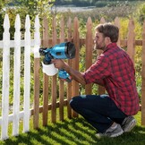 Accu-Verfspuitapparaat-Set 1000 Ml, 500W Makita21V Interface Batterijgevoede Hvlp-Elektrische Spuitpistool Met 2 Accu'S + 3 Spuitmonden, Doe-Het-Zelf-Verfgereedschap, Voor Muren, Plafonds, Tuinhekken