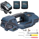 U.S. Solid Elektrische omsnoeringsmachine met lcd-scherm voor 13-16 mm PP PET-banden, 2 x 4000 mAh automatische accu-omsnoeringsapparaat voor boxen en pallets