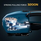 U.S. Solid Elektrische omsnoeringsmachine met lcd-scherm voor 13-16 mm PP PET-banden, 2 x 4000 mAh automatische accu-omsnoeringsapparaat voor boxen en pallets