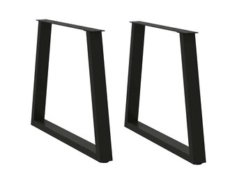 vidaXL Eettafelpoten 2 st V-vormig 70x(72-73,3) cm staal zwart