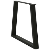 vidaXL Eettafelpoten 2 st V-vormig 70x(72-73,3) cm staal zwart