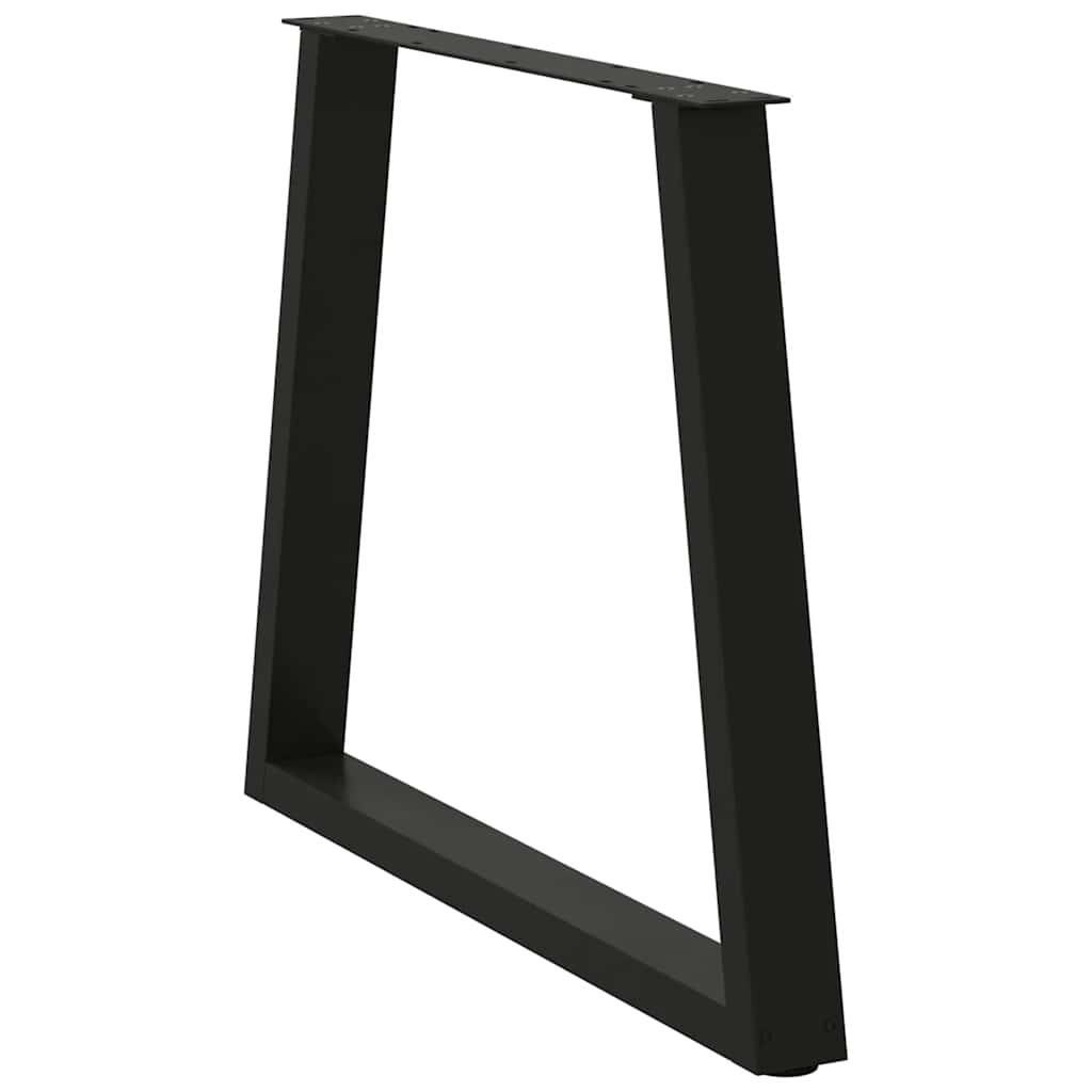 vidaXL Eettafelpoten 2 st V-vormig 70x(72-73,3) cm staal zwart