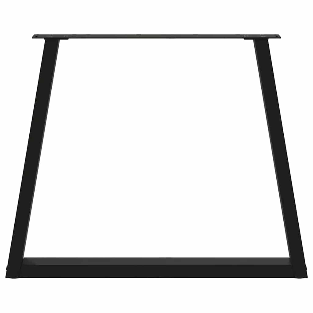 vidaXL Eettafelpoten 2 st V-vormig 70x(72-73,3) cm staal zwart