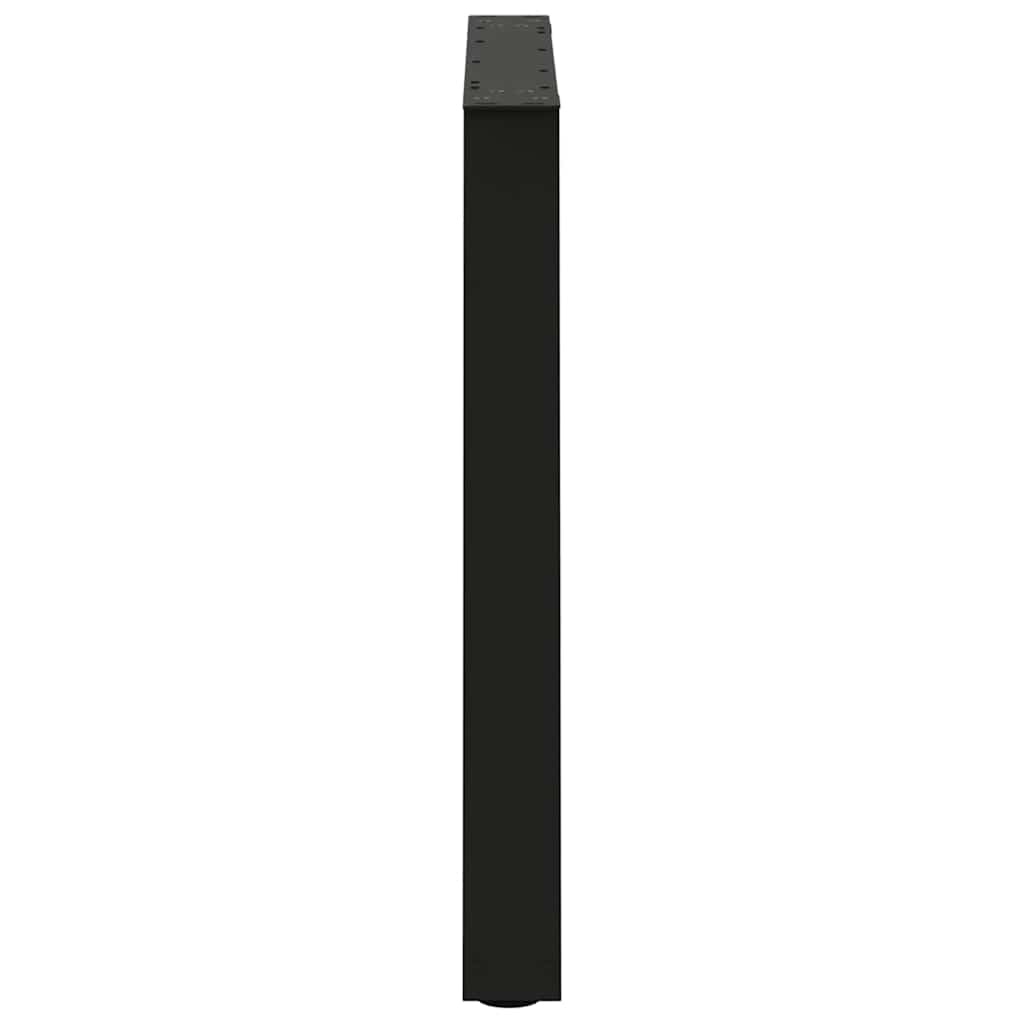 vidaXL Eettafelpoten 2 st V-vormig 70x(72-73,3) cm staal zwart