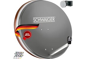 Satellietschotel Set Quad LNB Antraciet 745x845mm - 69% Korting