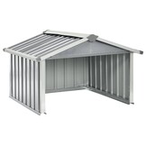 vidaXL Overkapping voor robotmaaier 92x97x63 cm staal grijs