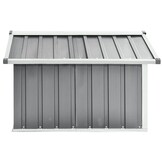 vidaXL Overkapping voor robotmaaier 92x97x63 cm staal grijs