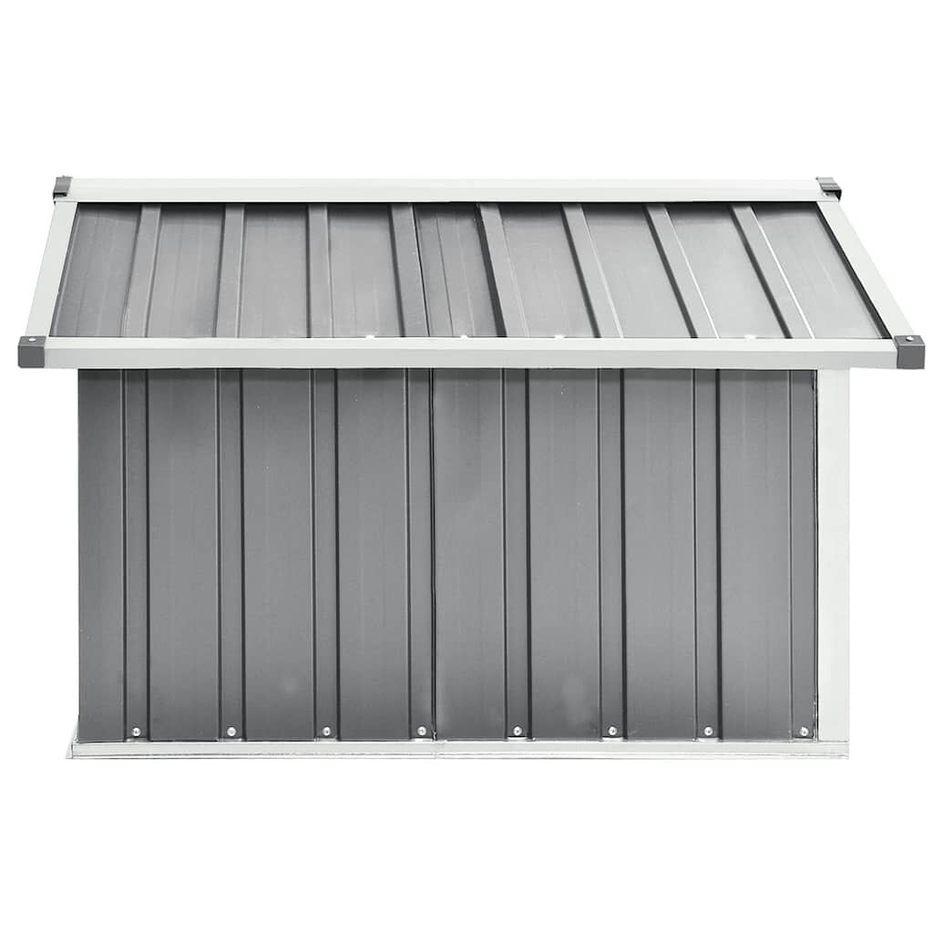 vidaXL Overkapping voor robotmaaier 92x97x63 cm staal grijs