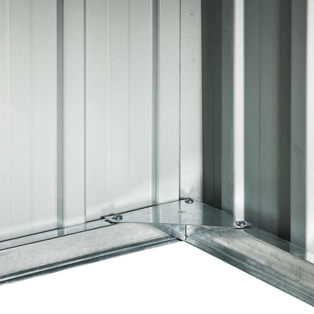 vidaXL Overkapping voor robotmaaier 92x97x63 cm staal grijs
