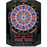 Carromco elektronisch dartbord Topaz-901 – softdartbord met 2-gaats systeem, rood-blauw, 1–8 spelers, netvoeding, softdarts – 40 spellen & 761 spelvarianten (o.a. cricket)