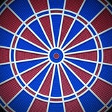 Carromco elektronisch dartbord Topaz-901 – softdartbord met 2-gaats systeem, rood-blauw, 1–8 spelers, netvoeding, softdarts – 40 spellen & 761 spelvarianten (o.a. cricket)
