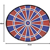 Carromco elektronisch dartbord Topaz-901 – softdartbord met 2-gaats systeem, rood-blauw, 1–8 spelers, netvoeding, softdarts – 40 spellen & 761 spelvarianten (o.a. cricket)