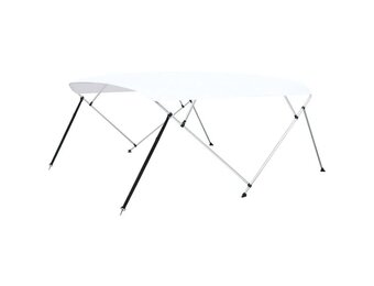 vidaXL Biminitop 4-boogs 243x(230-244)x137 cm wit